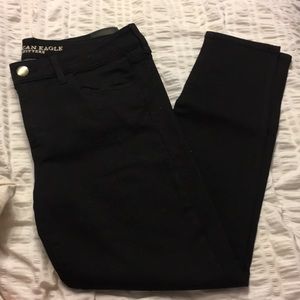 american eagle black jegging